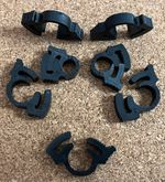 5.6-6.5mm Dia. Size A Black Nylon Double Grip Herbie Clip Hose Clamp Multi Qty