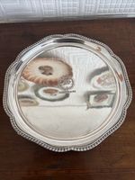 Lovely Vintage Silver Plate On Copper York Races 25.5cm Tray
