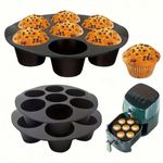 Silicone Muffin Pan Non-Stick Baking Tray Cupcake Mold Oven Safe Reusable UK