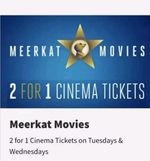 Meerkat Movies 2 For 1 Cinema Discount Tues or Weds ODEON VUE Cineworld