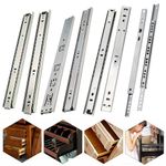 17mm 27mm 45mm Wide Ball Bearing Drawer Slide Draw Cabinet Runners Metal Grooved