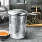 Stainless Steel Mesh Tea Infuser Strainer Metal Loose Leaf Cup Filter With Lid