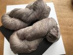 100% Silk 2/60's NM Natural Plant Dyed Walnut Brown Tan Fine Weaving Yarn Hank