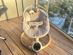 Mamas & Papas Alto Smart Baby Swing Cashmere Bluetooth with Toy Bar
