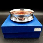 Carrs of Sheffield 925 Sterling Silver Champagne Wine Bottle Coaster Boxed 1996