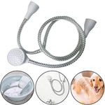 Double Tap Bath Sink Shower Head Hose Spray Pet Push On Mixer Hairdresser