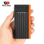 WEST BIKING Portable Anti-theft Bike Bicycle Security Lock Folding Lock 3 Keys