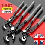 Water Pump Pliers Quick-Release Plumbing Pliers Wrench Adjustable Water Pipes