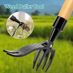 4 Claw Garden Stand Up Weed Puller Tool Weed Picker Non Slip Weeding Head 