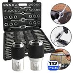 112Peices Tap and Die Set Metric Size M2- M18 With Free 2 Thread Tap Socket Set
