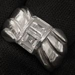 BEAUTIFUL WIDE ESTATE STERLING SILVER & WHITE TOURMALINE COCKTAIL RING SZ 6.25