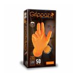 Grippaz Orange Semi-Disposable Gloves with Advanced Fishscale Grip