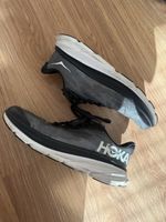 Hoka One One Clifton 9 Running Shoes Black Castlerock White Size 5.5 Used