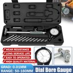 Indicator Dial Bore Gauge Cylinder Measuring Micrometer Kit 50-160mm 0.01mm