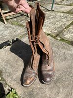 Antique Edwardian Ladies Boots, Country Decor , Shabby Chic