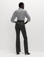 Marks & Spencer Womens Cotton Flared Jeans in Black - M&S