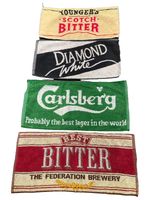 Beer Bar Towels 4 Cotton Mats Preloved Commercial Grade Golf Fishing see sizes