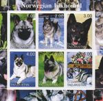 NORWEGIAN ELKHOUND CANINE ANIMAL DOG 2000 MNH STAMP SHEETLET
