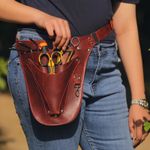 Leather Gardening Tools Belt Holster Florists Farmer Utility Pouch Made in Uk