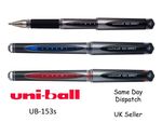 UNI-BALL UM-153S Gel Impact 1.0mm Rollerball Pen - BLACK , BLUE , RED , GREEN