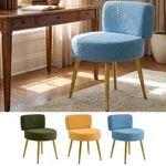 Teddy Fleece Dressing Table Stool Bedroom Vanity Chair Makeup Stool Piano Seat
