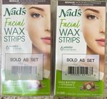 4 pack Nad's Facial Wax Strips 24ct for Upper Lip & Chin, Shea Butter Scent