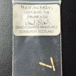 David Edward’s Pair 1/12 artisan wooden Lace Bobbins Vintage Original packaging