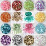 2000 Round 3MM Loose Sequins Flat Sewing Crafts Trim Costume - 47 COLOURS 1428