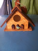 Bird Nest Box made from wood for blue tits & other Small Birds