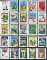 Belgium 2007 "TINTIN" 25 stamps-Covers of Albums COMICS