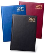 2027 A4 / A5 Diary Day A Page or Week To View Desk Diary Hard Backed Dairy NEW