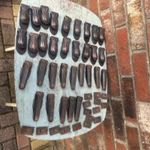 Vintage Art Deco Coppered Clipper  Stair Carpet Runner Gripper Clips Bundle