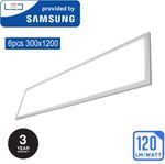 6x300x1200 mm 48W LED Ceiling Panel Light Recessed Cool White 6500k