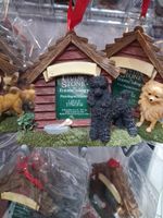 Black Poodle Photo Magnet/hanging Ornament. Size 8cm Height By 12cm Length.