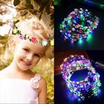 10~50pcs LED Light Up Flower Floral Headband Crown Garland Xmas Wedding UK..