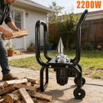2200W Electric Wooden Kindling Log Splitter Machine Cones Fire Wood Tool