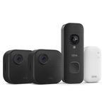 Blink Outdoor 4 ,2 Cameras, free Blink Battery Doorbell with Sync Module Core.