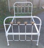 Iron Brass Bed Antique 68 X 36 X 16.5 Inches DELIVERY POSSIBLE