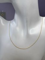 Solid 18ct Gold Flat Chain Au750 Necklace