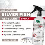 100% Natural Silverfish Repellent For Indoor/Outdoor, Prevents Infestation
