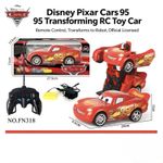 Disney Pixar Cars Lightning McQueen Transforming RC Remote Control Toy Car Robot