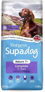 Burgess Supadog Dog Food Mature Senior Dry With Chicken & Glucosamine 12.5kg