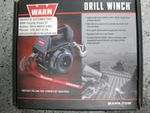 Warn 101575 Hand Held Drill Winch Hoist 750 LBS Come Along 40' Synthetic Rope