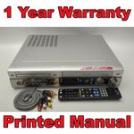AIWA CX-VR5G 6 HEAD DVD Player VHS Recorder Combo Surround Sound Warranty Remote