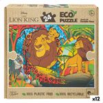 Kids Jigsaw Puzzle The Lion King Double Sided 24 Pieces 70 x 1.5 x 50 cm [12 Pieces]