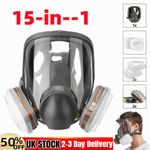 15 in 1 Full Face Mask For 6800 Series Gas Painting Spray Protection Respirator