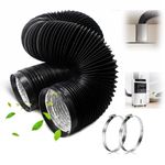 5m Aluminium Flexible Ducting Hose Foil 75mm 100mm 150mm Air Ventilation Ducting