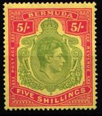 King George VI Fold Bermuda 113b #NB082