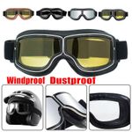 Motorcycle Goggles for Women Men Adult Windproof Vintage Riding Glasses