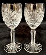 Edinburgh Crystal “ROYAL” 5.5” Vintage Sherry/Port Crystal Glasses - Set of 2 -